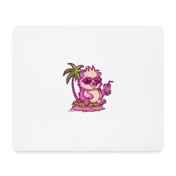 Igel Insel Sommer Palme - Mousepad (Querformat) - Weiß - Vorne