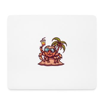 Tarantula Spinne Insel Sommer Palme - Mousepad (Querformat) - Weiß - Vorne