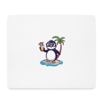 Penguin Island Summer Palm - Mouse Pad (horizontal) - white - Front