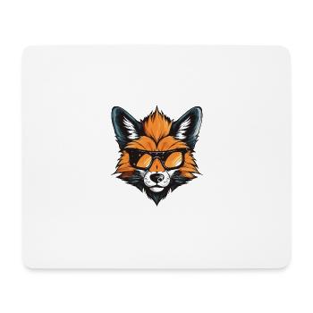 Fox Head Cool - Mouse Pad (horizontal) - white - Front