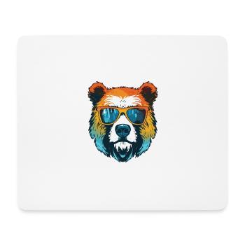 Polar Bear Head Cool Polar Bear - Mouse Pad (horizontal) - white - Front