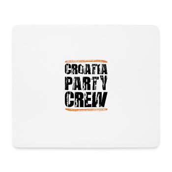 Croatia Party Crew - Mouse Pad (horizontal) - white - Front
