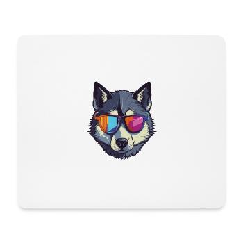 Husky Dog Head Cool - Mouse Pad (horizontal) - white - Front
