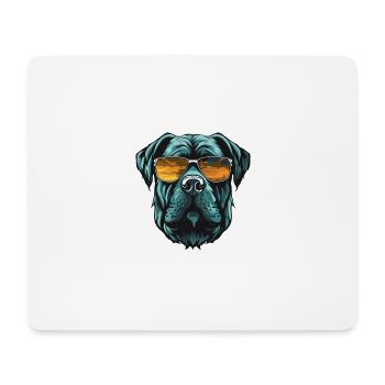 Mastiff Hund Kopf Cool - Mousepad (Querformat) - Weiß - Vorne