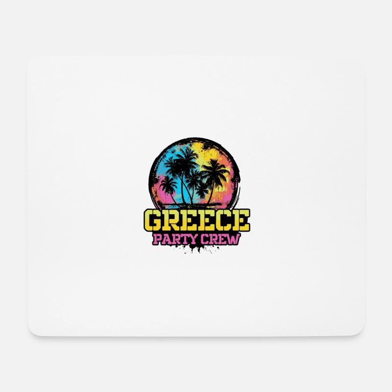 Greece Party Crew Team - Mousepad (Querformat) - Weiß