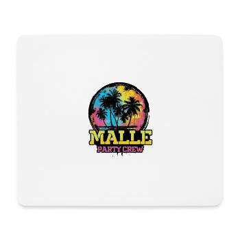 Malle Party Crew Team - Mouse Pad (horizontal) - white - Front