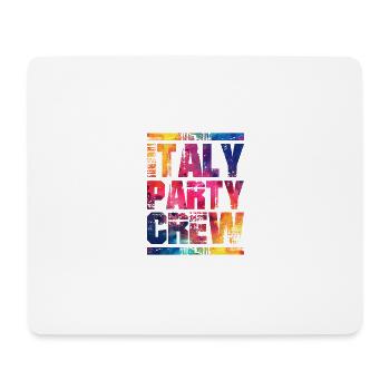 Italien Party Crew Bunt - Mousepad (Querformat) - Weiß - Vorne
