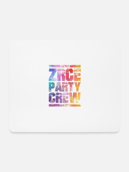 Zrce Party Crew Bunt - Mousepad (Querformat) - Weiß
