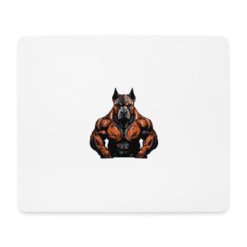 Dog Muscles Workout Gym - Mouse Pad (horizontal) - white - Front