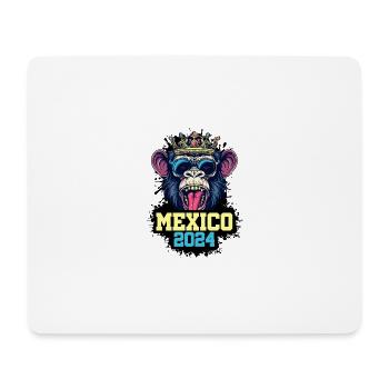 Mexiko 2024 Affe - Mousepad (Querformat) - Weiß - Vorne