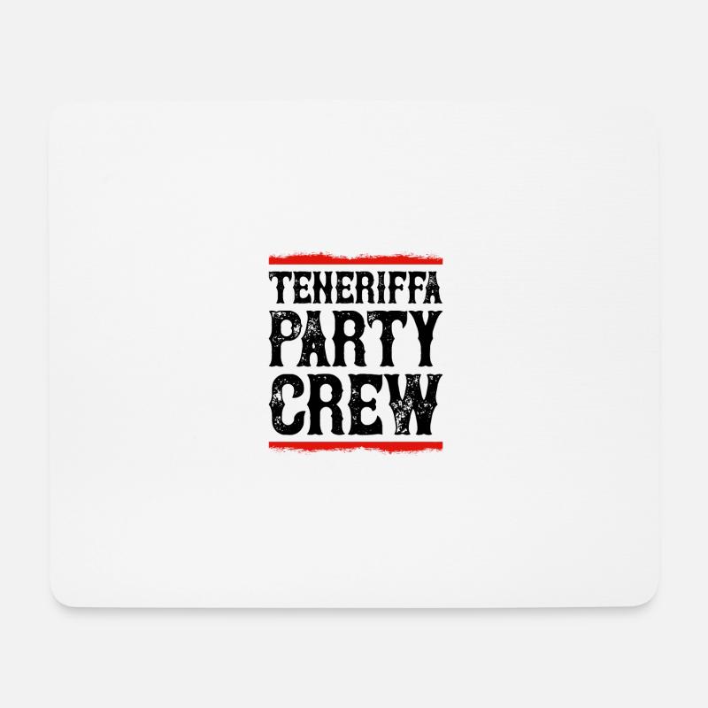Teneriffa Party Crew - Mousepad (Querformat) - Weiß