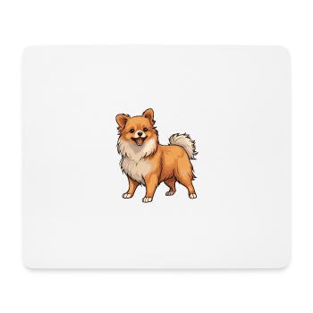 Pomeranian Hund - Mousepad (Querformat) - Weiß - Vorne