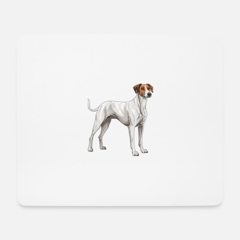 Greyhound Hund - Mousepad (Querformat) - Weiß