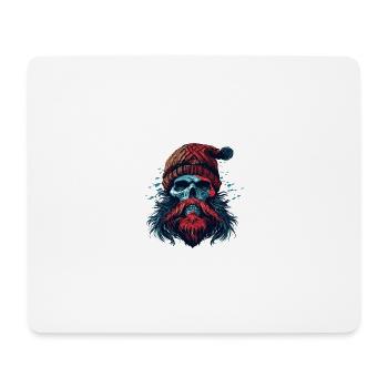 Squelette de bûcheron - Tapis de souris (format paysage) - blanc - Devant