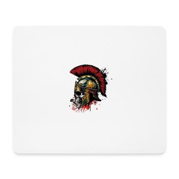 Spartan Skeleton Helmet Spartan - Mouse Pad (horizontal) - white - Front