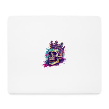 Couronne de squelette de roi - Tapis de souris (format paysage) - blanc - Devant