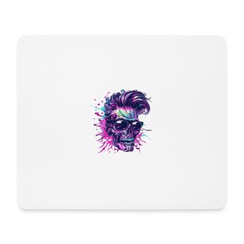 Techno Skeleton Party - Mouse Pad (horizontal) - white - Front