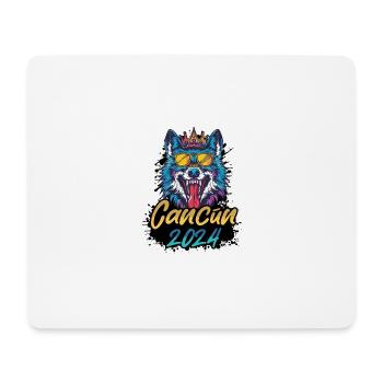 Cancun 2024 Party Wolf - Mousepad (Querformat) - Weiß - Vorne