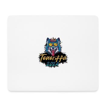 Teneriffa 2024 Party Wolf - Mousepad (Querformat) - Weiß - Vorne