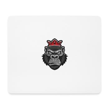 Couronne tête de gorille - Tapis de souris (format paysage) - blanc - Devant