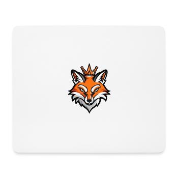Fox Head Crown - Mouse Pad (horizontal) - white - Front