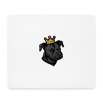 Staffordshire Bull Terrier Couronne de chien - Tapis de souris (format paysage) - blanc - Devant