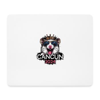 Cancun 2024 Party Hamster - Mouse Pad (horizontal) - white - Front