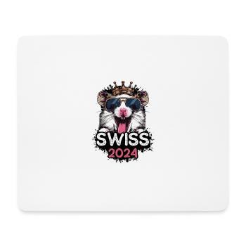 Suisse 2024 Fête Hamster Suisse - Tapis de souris (format paysage) - blanc - Devant