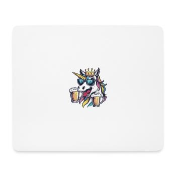 Unicorn Beer Funny - Mouse Pad (horizontal) - white - Front