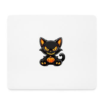 Katze Halloween Kater - Mousepad (Querformat) - Weiß - Vorne