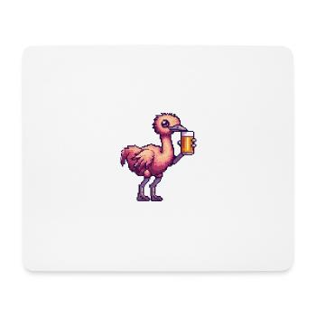 Strauß Bier Pixel - Mousepad (Querformat) - Weiß - Vorne