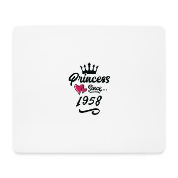 1958 Princess Birthday - Mouse Pad (horizontal) - white - Front