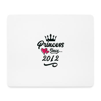 2012 Prinzessin Geburtstag - Mousepad (Querformat) - Weiß - Vorne