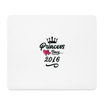 2016 Prinzessin Geburtstag - Mousepad (Querformat) - Weiß - Vorne