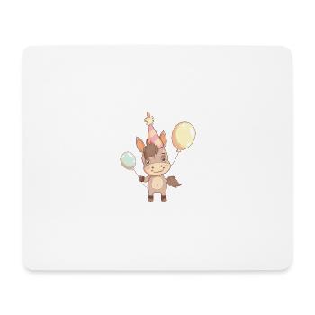 Donkey Birthday Comic - Mouse Pad (horizontal) - white - Front