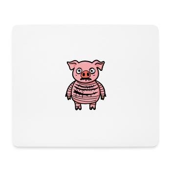 Cochon Halloween Animal - Tapis de souris (format paysage) - blanc - Devant