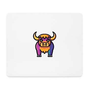 Stier Halloween Tier - Mousepad (Querformat) - Weiß - Vorne
