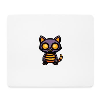 Waschbär Halloween Tier - Mousepad (Querformat) - Weiß - Vorne