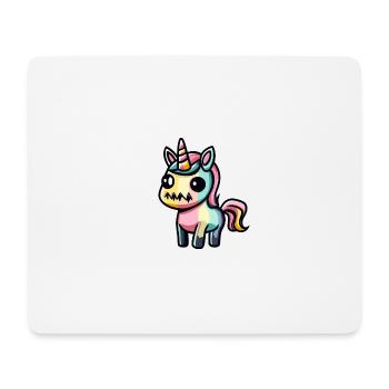 Licorne d’Halloween Animal - Tapis de souris (format paysage) - blanc - Devant
