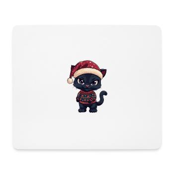 Panther Christmas Comic - Mouse Pad (horizontal) - white - Front