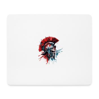 Spartaner Totenkopf Helm - Mousepad (Querformat) - Weiß - Vorne