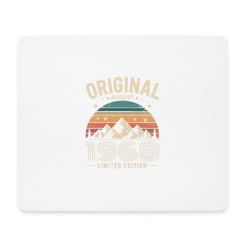 August 1968 – Legende der Gipfel und Berge - Mousepad (Querformat) - Weiß - Vorne