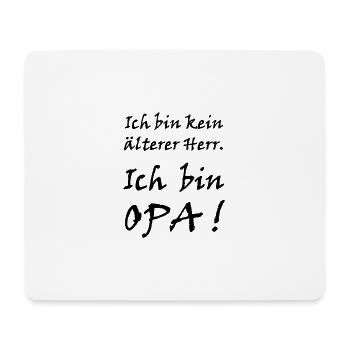 Opa - Mousepad (Querformat) - Weiß - Vorne