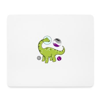 Brachiosaure dans l’espace Ace Pride - Tapis de souris (format paysage) - blanc - Devant