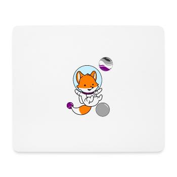 Renard Astronaute Ace Pride - Tapis de souris (format paysage) - blanc - Devant