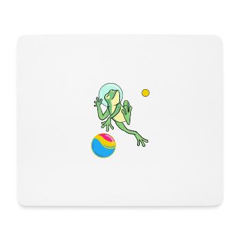 Pansexueller Frosch Astronaut Pan Pride - Mousepad (Querformat) - Weiß - Vorne