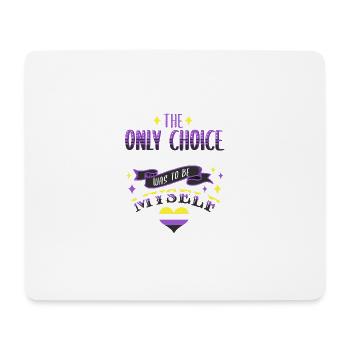 The Only Choice I Ever Made Nonbinary - Mousepad (Querformat) - Weiß - Vorne