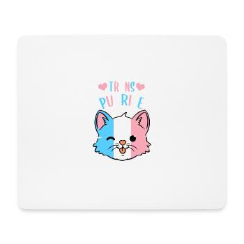 Trans Purride Trans Pride - Mousepad (Querformat) - Weiß - Vorne