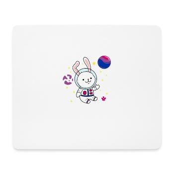 Bisexual Rabbit in Space Bisexual Pride - Mouse Pad (horizontal) - white - Front