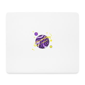 Nonbinary Space Planet Nonbinary Pride - Mousepad (Querformat) - Weiß - Vorne
